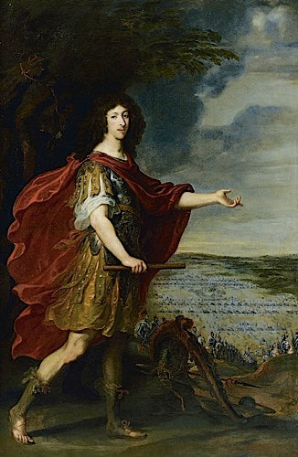 Portrait of the Grand Condé in front of the Battle of Rocroi (May 19, 1643) - Juste d'Egmont