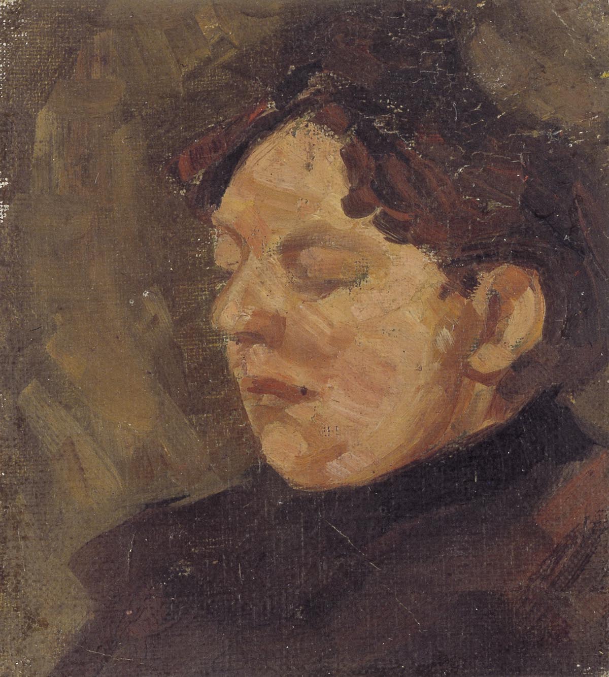 Portrait of Agnita Feis - Theo van Doesburg