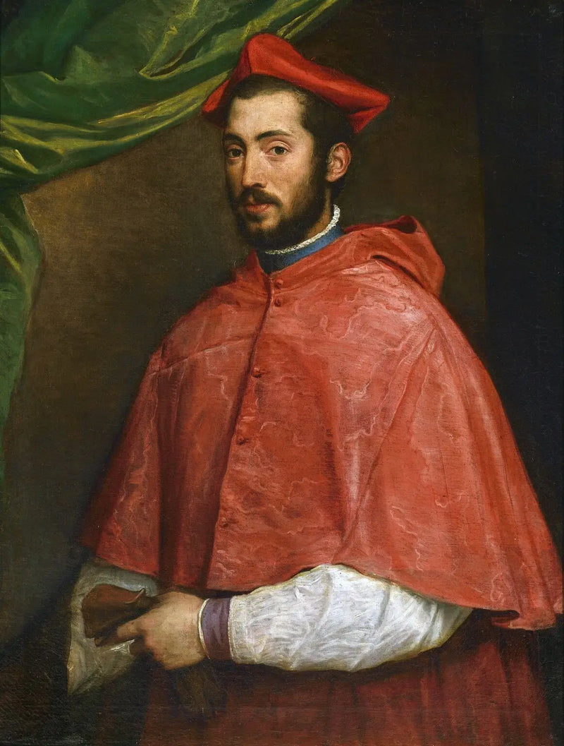 Portrait of Cardinal Alexandre Farnèse - Titian