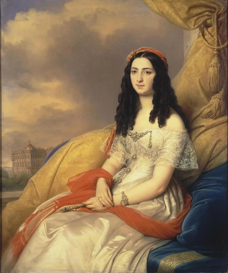 Portrait of the Countess d'Ash - Charles de Steuben