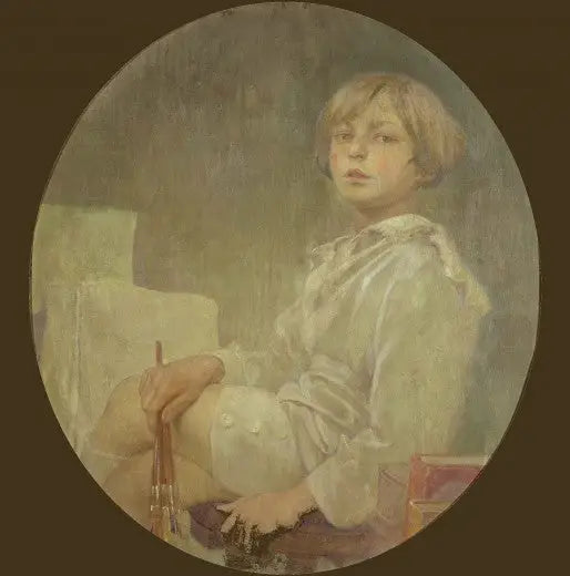 Portrait of Mucha's son, Jiří - Alphonse Mucha