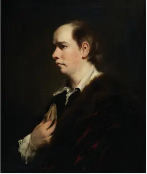 Portrait of Oliver Goldsmith (1728-1774), playwright and author - Joshua Reynolds