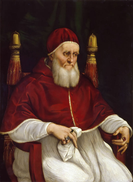Reproduction du tableau « Pape Jules II - Raphaël Sanzio » par Alpha Reproduction en peinture à l’huile