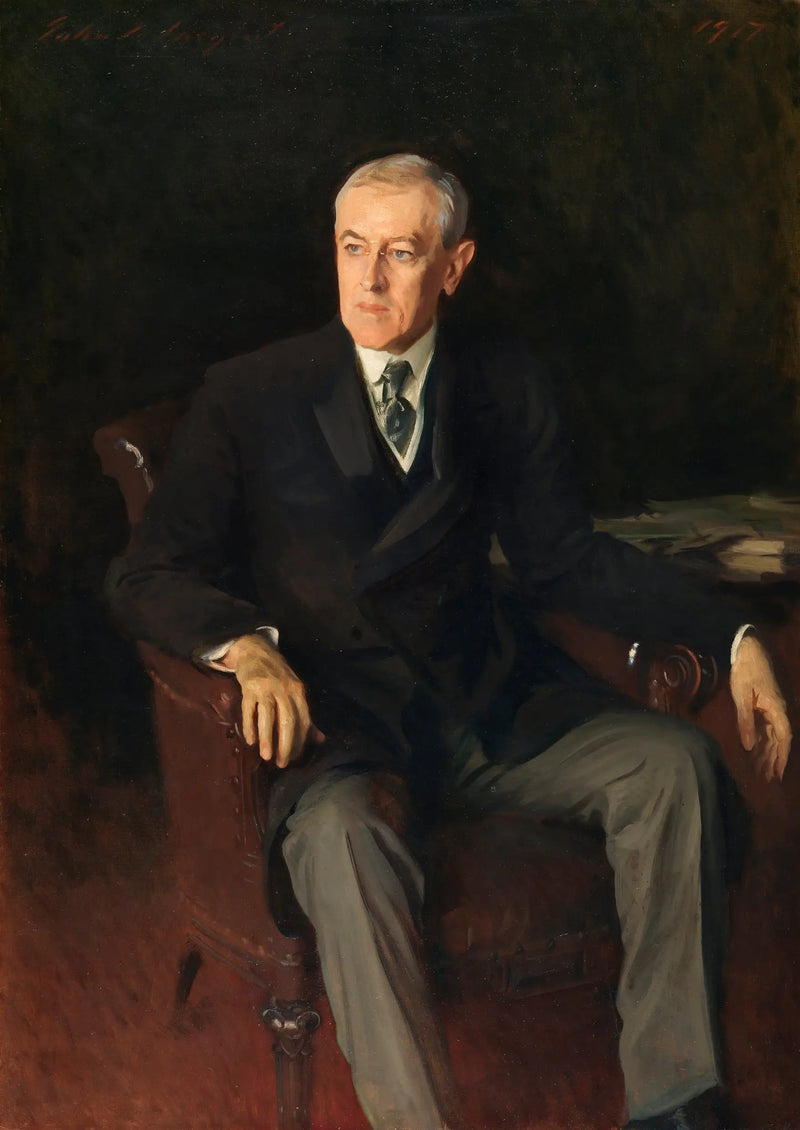 Portrait of Woodrow Wilson (1856-1924), American President - John Singer Sargent