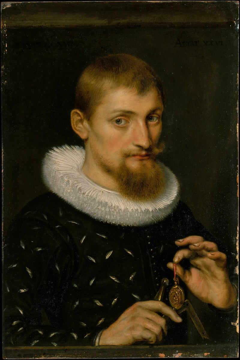 Portrait of a man, perhaps an architect or a geographer - Peter Paul Rubens
