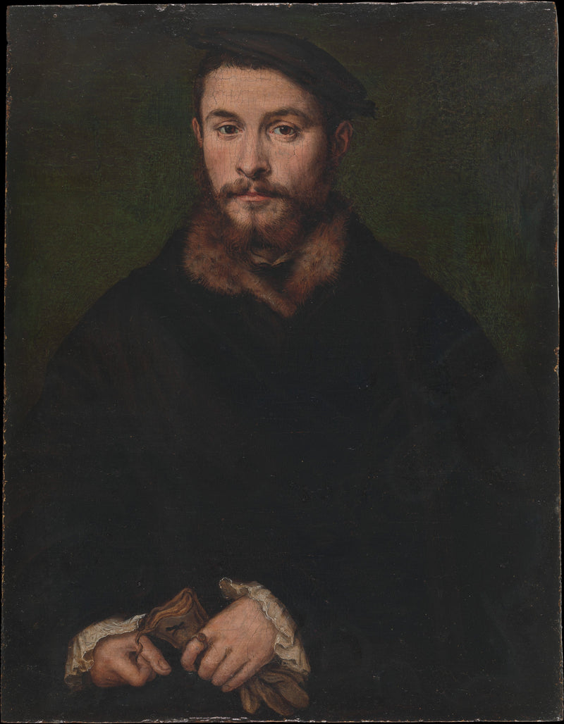 Portrait d'un homme avec des gants - Corneille de Lyon
