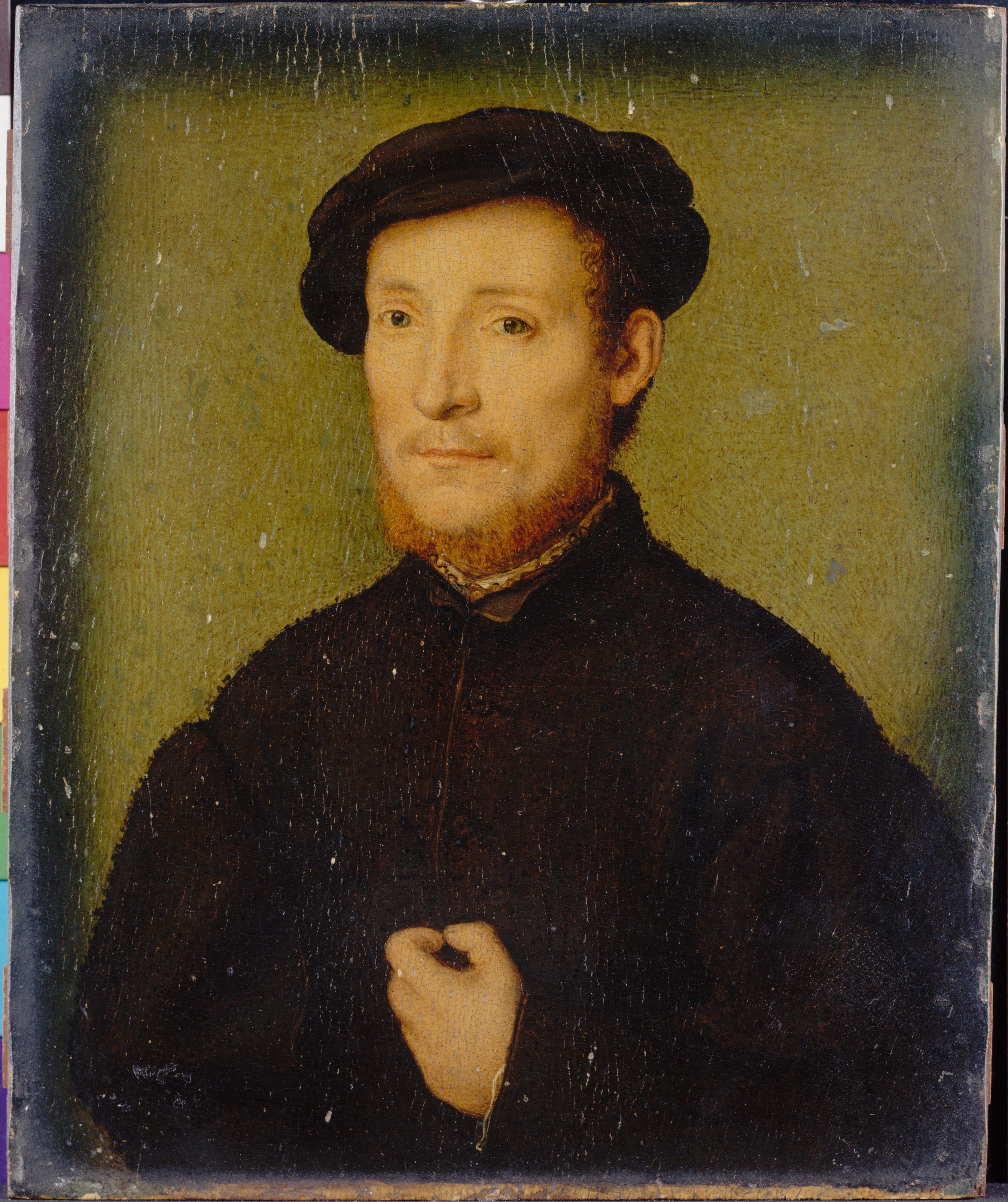 Portrait d'un homme la main sur la poitrine - Corneille de Lyon