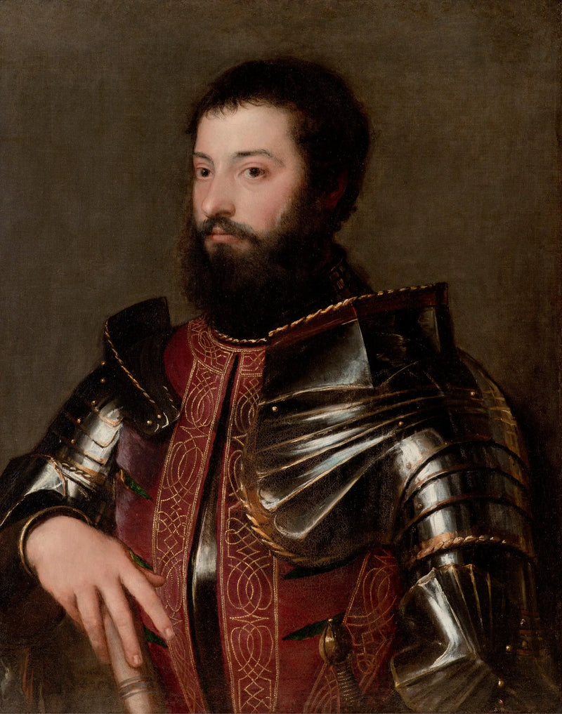 Portrait of a man in armor - Titian