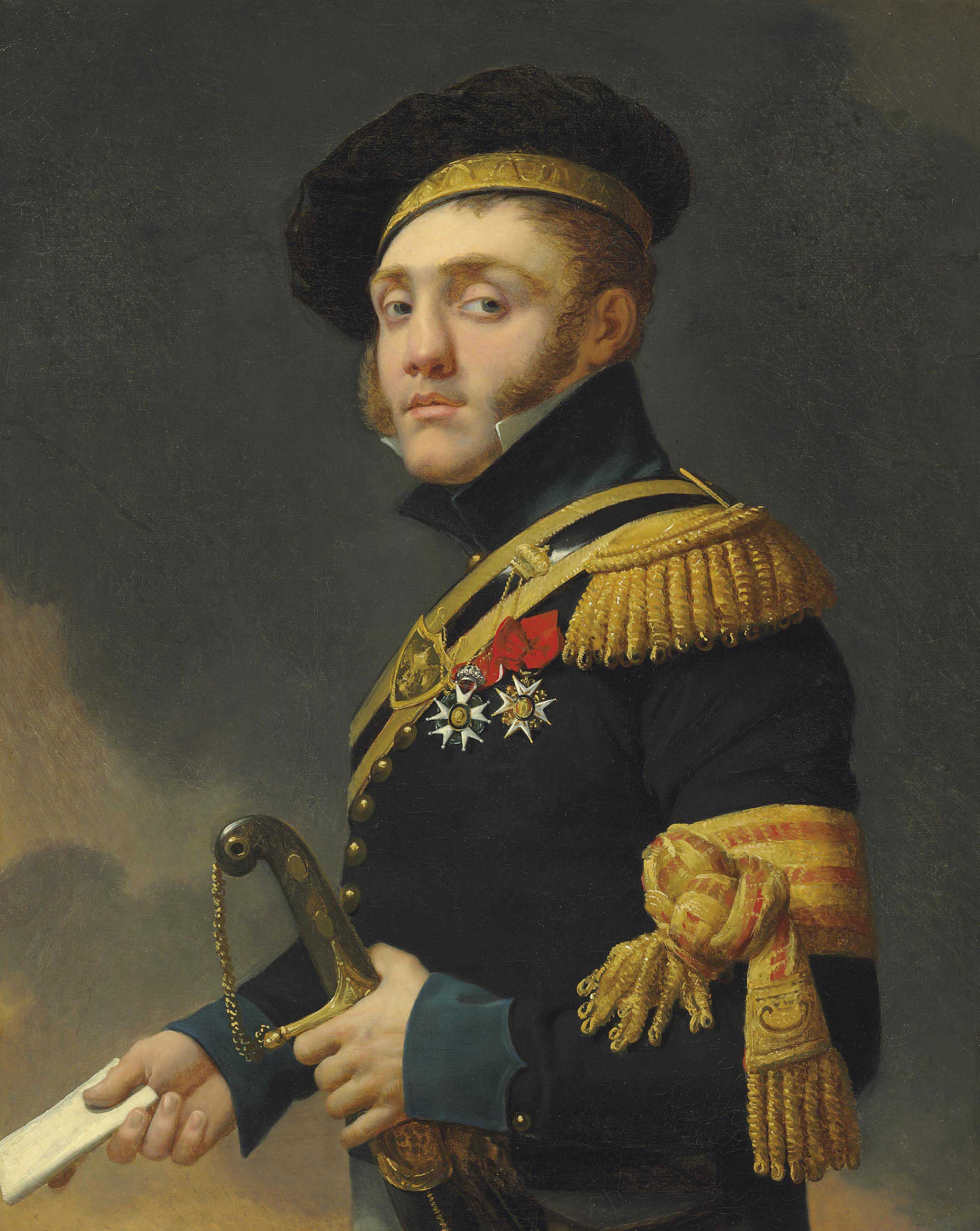 Portrait du fils de l'artiste, Antoine-Louis Regnault (1788-1856) - Jean-Baptiste Regnault