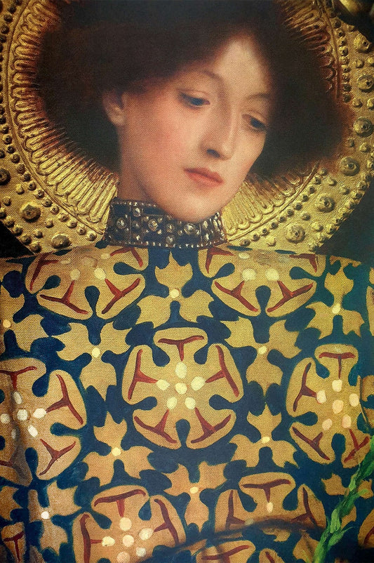 👑 Portrait of a Young Woman (Detail from Allegory of Sculpture) – Gustav Klimt (1889)