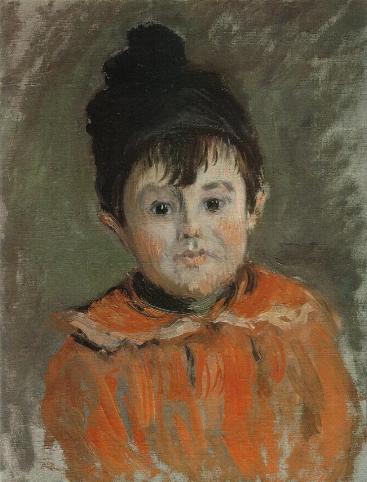 "Portrait of Michel Monet in a Pom-Pom Hat" – Claude Monet (circa 1880)
