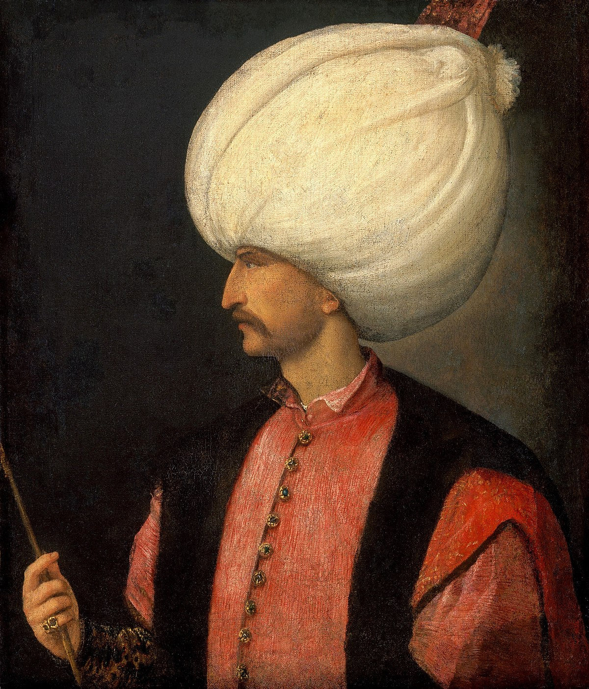 Portrait of Sultan Soliman II (Süleyman the Magnificent) – Attributed to Titian