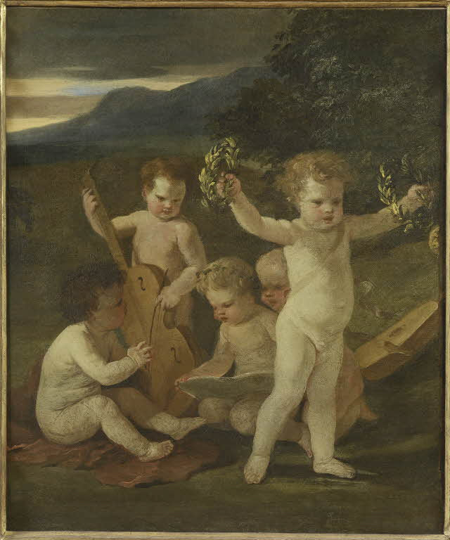 Cinq putti musiciens - Nicolas Poussin