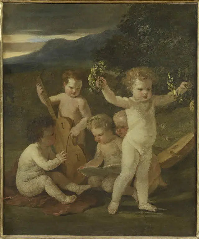 Five Musician Putti - Nicolas Poussin