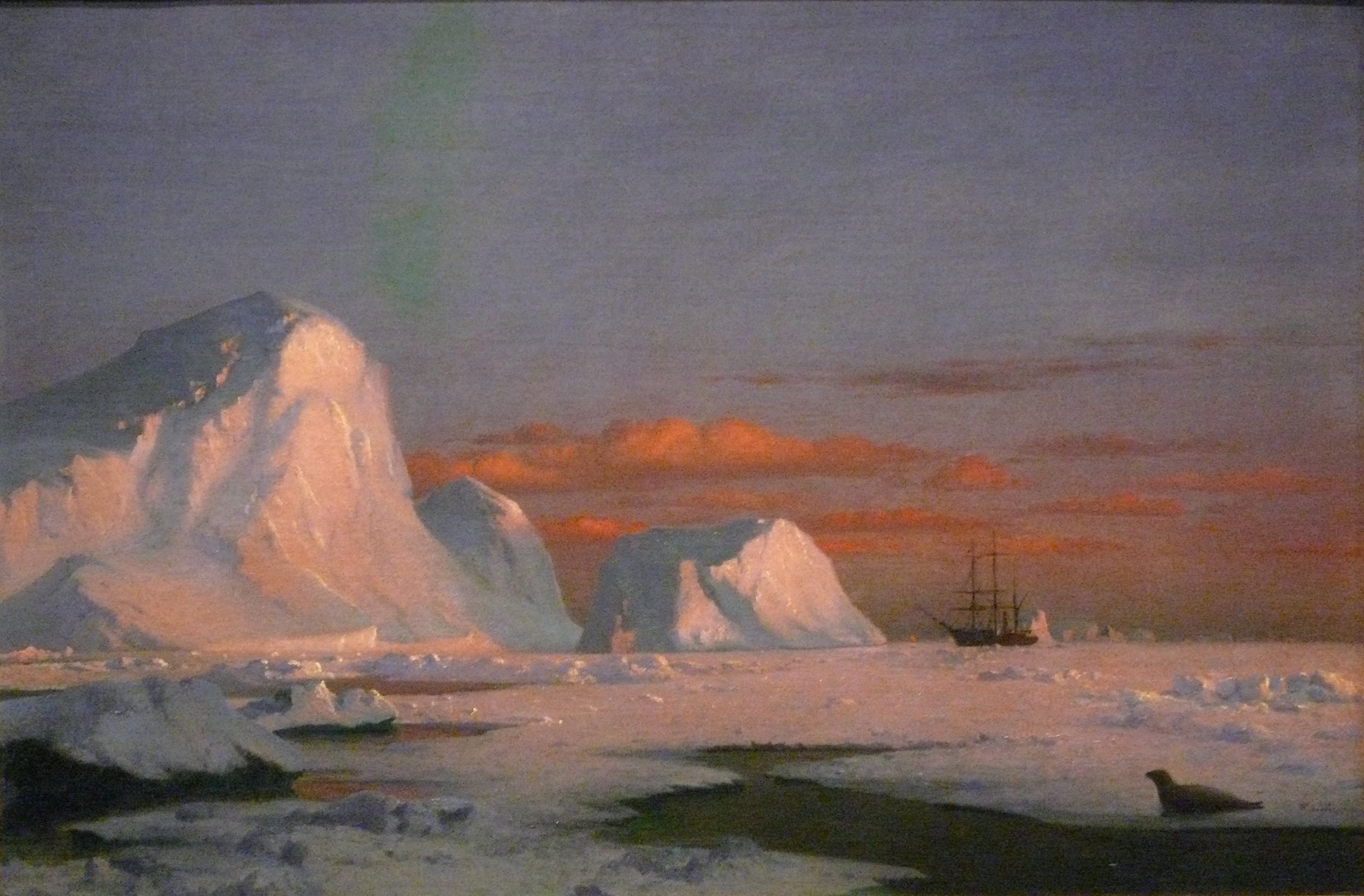 Coucher de soleil arctique - William Bradford
