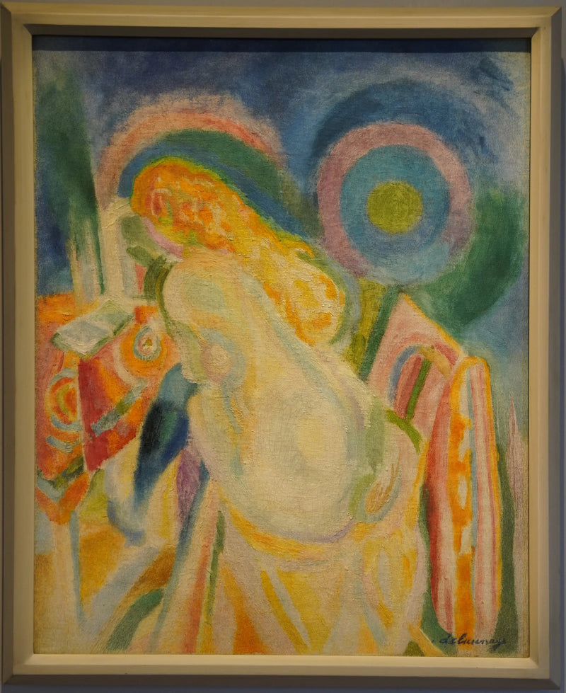 Nude Woman Reading - Robert Delaunay