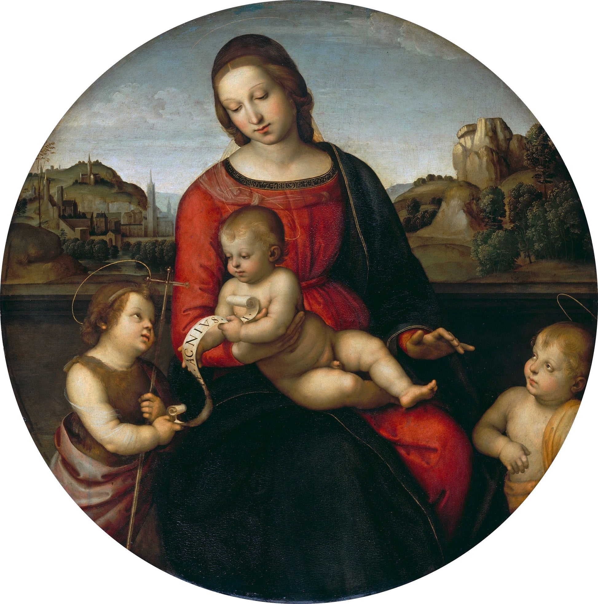 Reproduction du tableau « La Madone Terranuova - Raphaël Sanzio » par Alpha Reproduction en peinture à l’huile