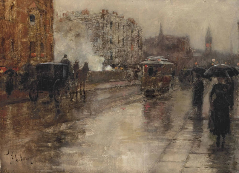 Rainy Day, Boston - Childe Hassam