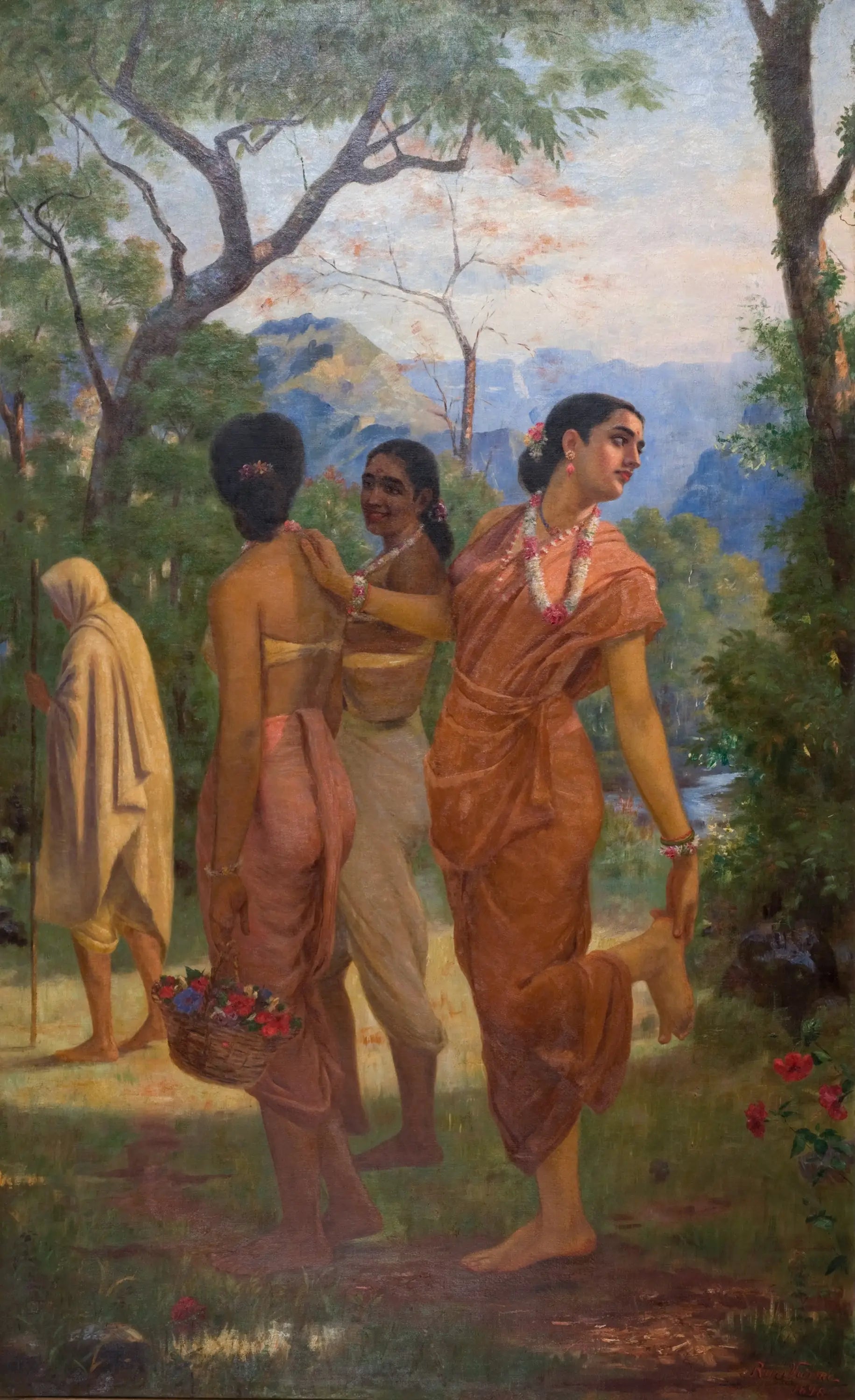 Shakuntala - Ravi Varmâ - Alpha Reproduction