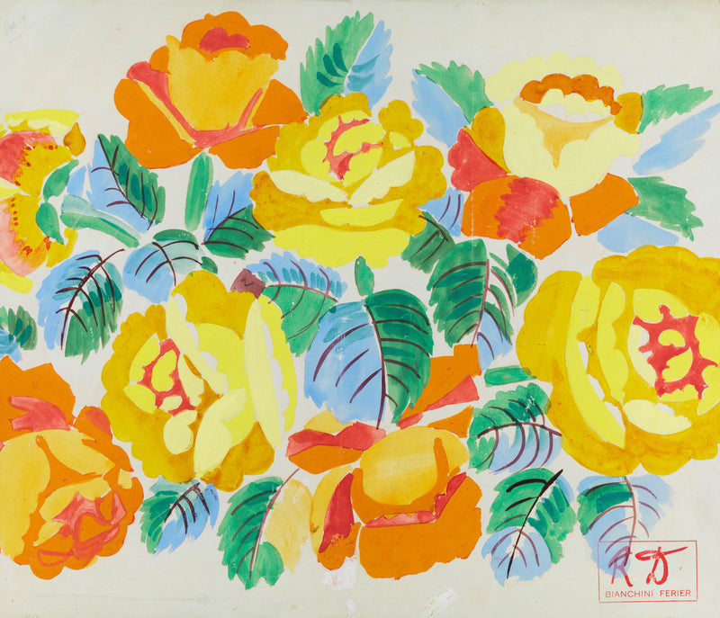 Composition aux roses jaunes – Raoul Dufy