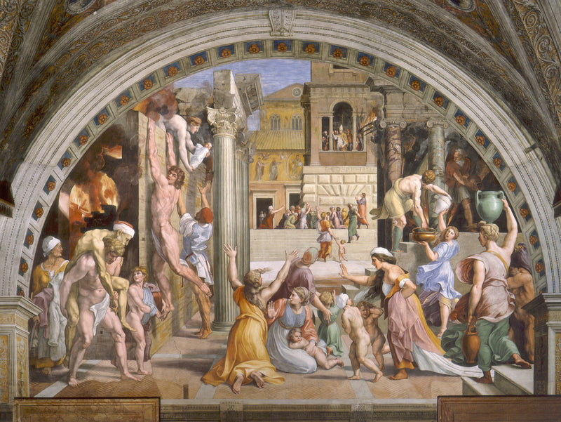 L'Incendie du Borgo - Raphaël Sanzio