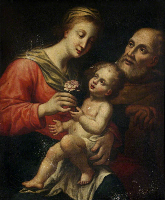Reproduction du tableau « La Madone à la Rose - Raphaël Sanzio » par Alpha Reproduction en peinture à l’huile