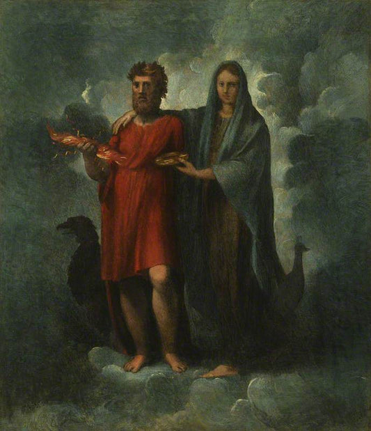 Reproduction du tableau « Jupiter et Junon - Raphaël Sanzio » par Alpha Reproduction en peinture à l’huile