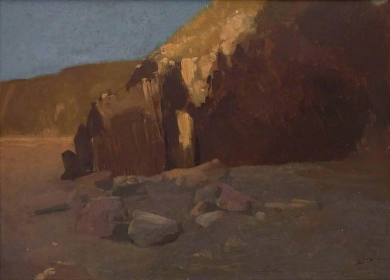 Cliff Scene - Odilon Redon