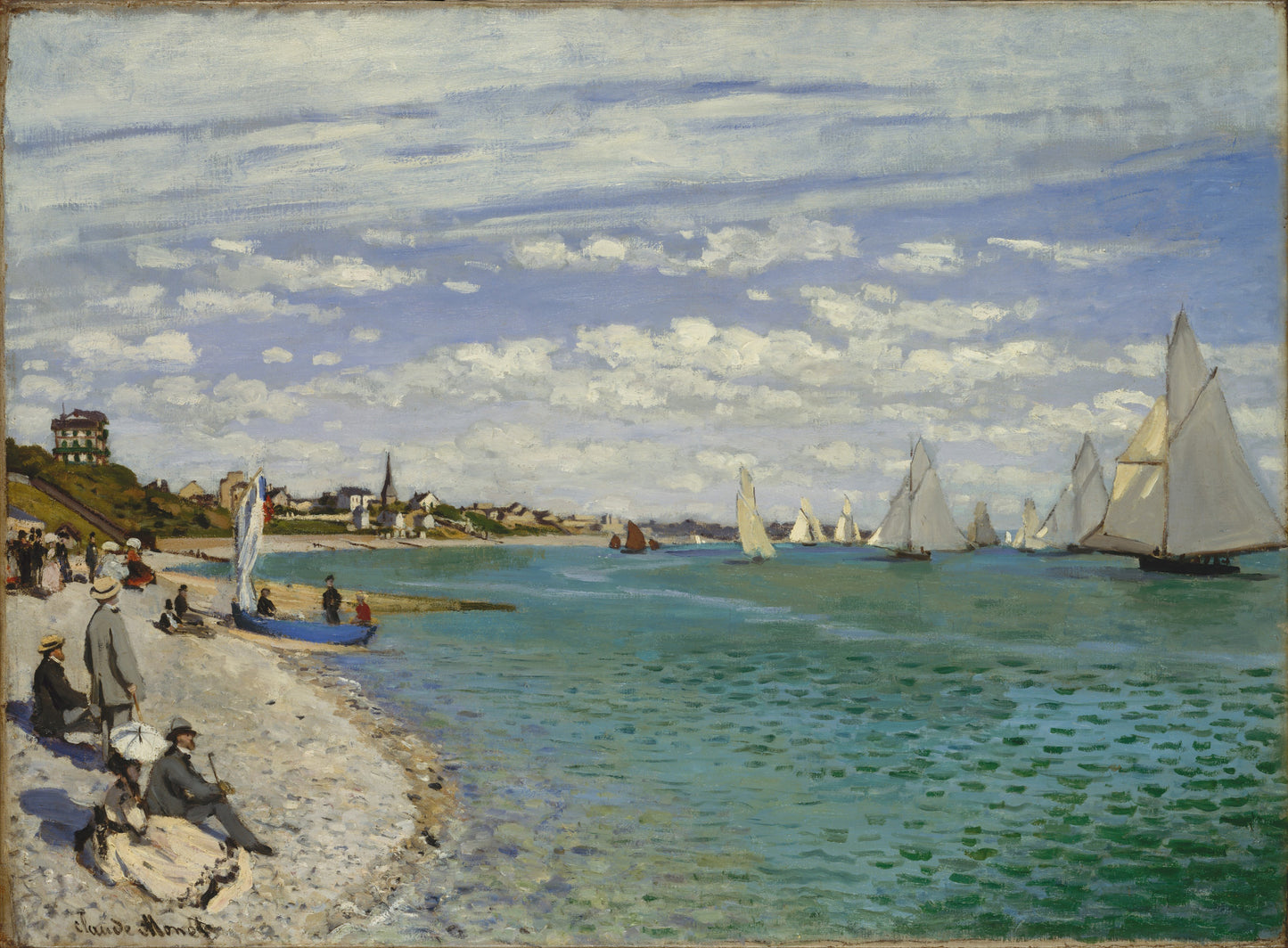 ⛵ Regattas at Sainte-Adresse – Claude Monet (1867)