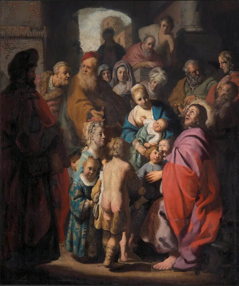 Let the little children come to me - Rembrandt