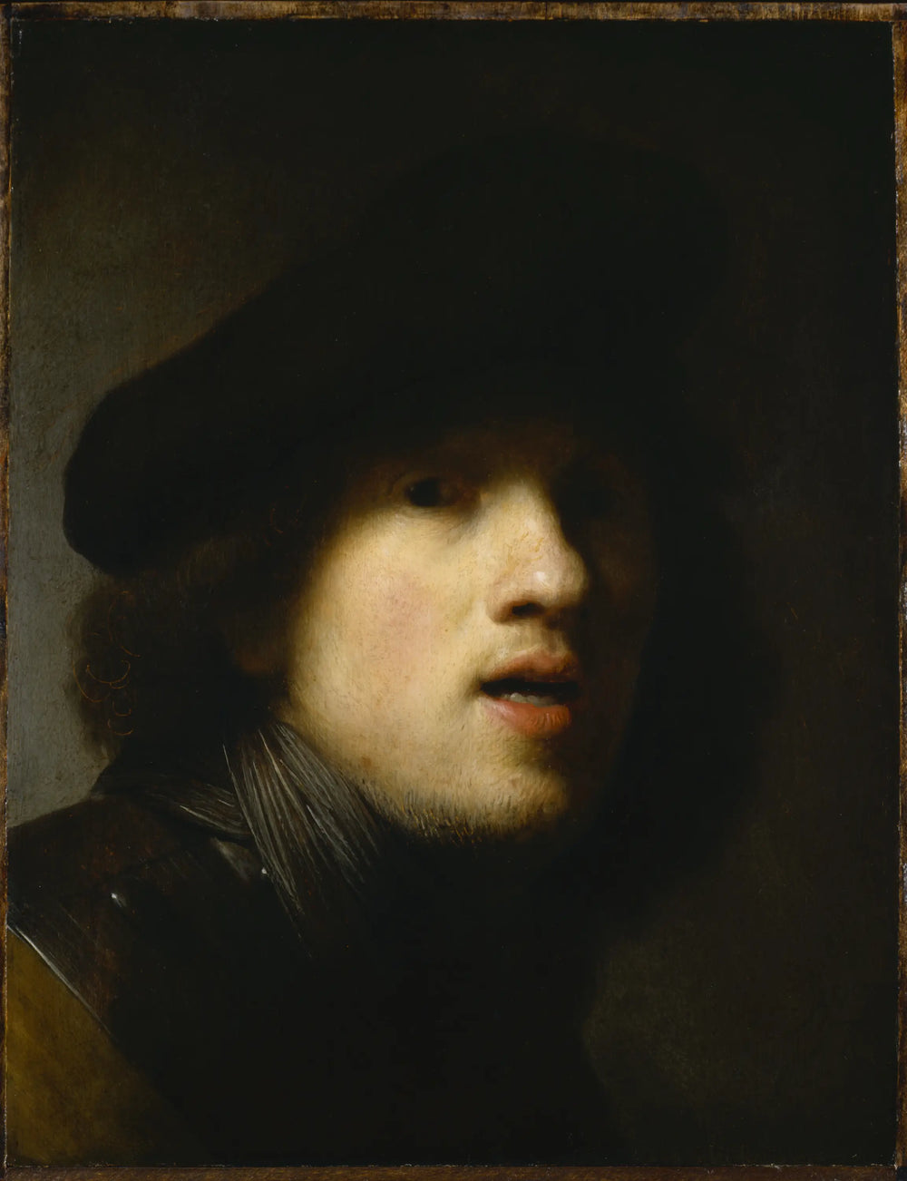 Reproduction du tableau « Autoportrait - Rembrandt » par Alpha Reproduction en peinture à l’huile