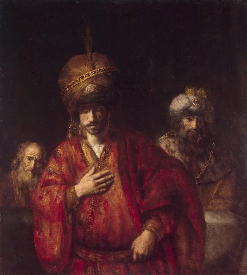 David and Uriah - Rembrandt