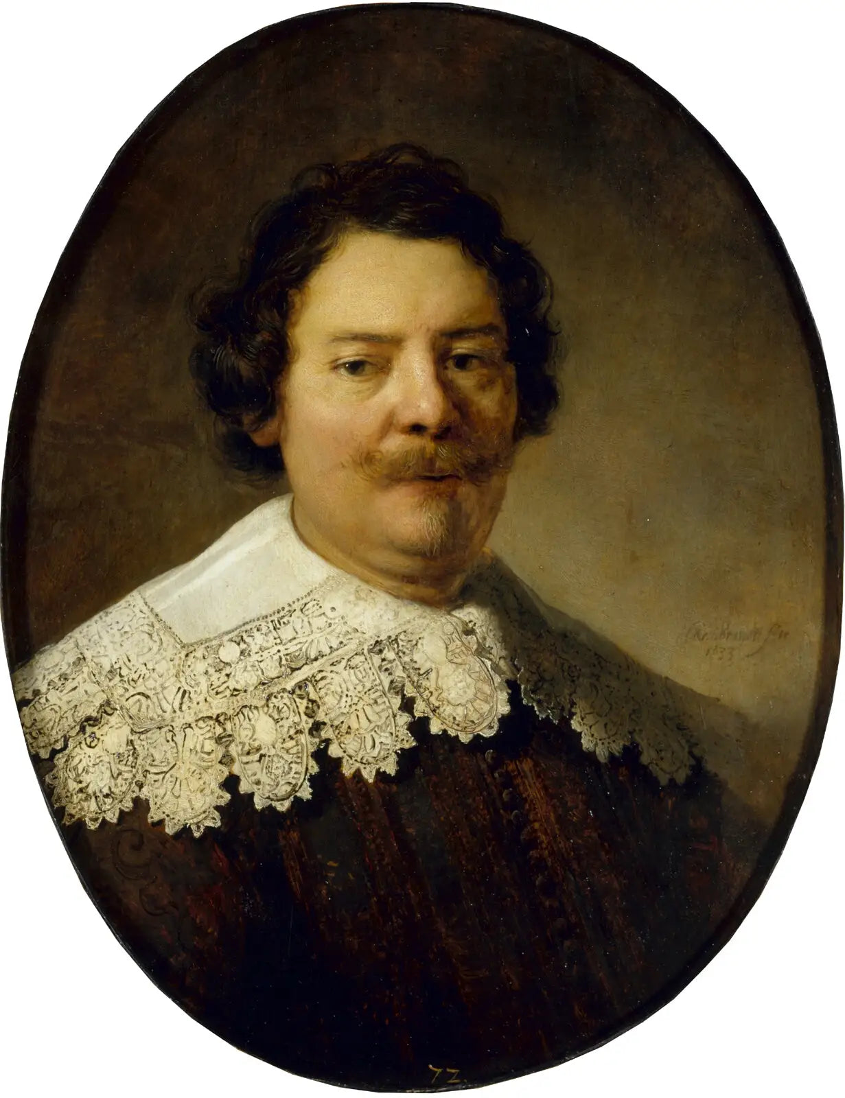 Reproduction du tableau « Portrait de Willem Burggraeff, époux de Maertgen van Bilderbeecq - Rembrandt » par Alpha Reproduction en peinture à l’huile