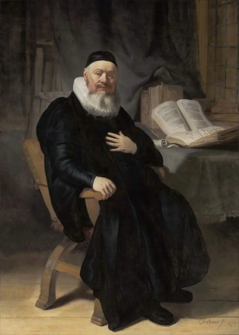 Portrait of Johannes Elison - Rembrandt