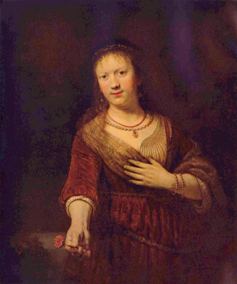 Saskia in Flowers - Rembrandt