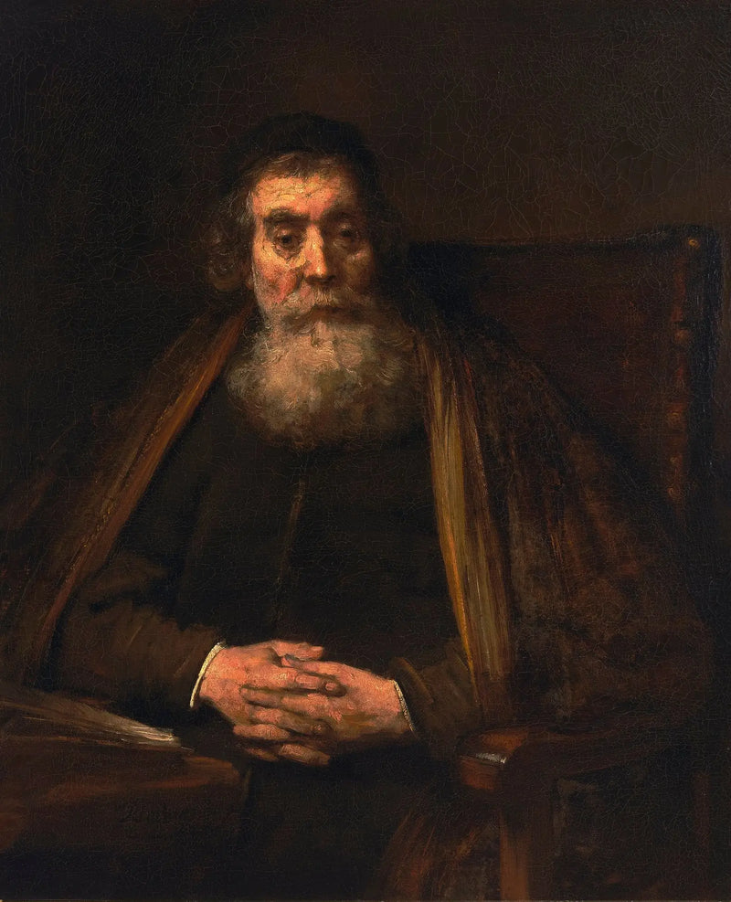 Portrait of an Old Man (probably the educator, Jan Amos Komensky known as Comenius) - Rembrandt