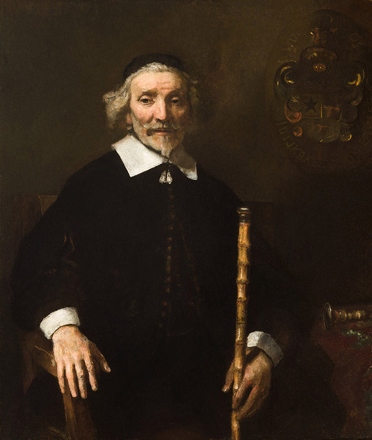 Reproduction du tableau « Portrait de Dirck van Os - Rembrandt » par Alpha Reproduction en peinture à l’huile