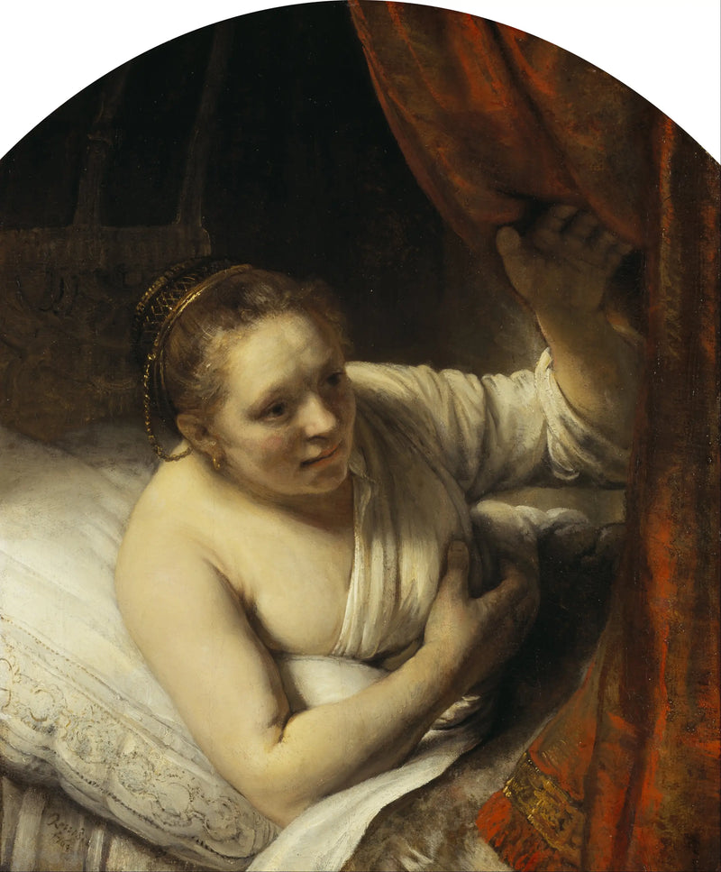 Young Woman in Bed - Rembrandt