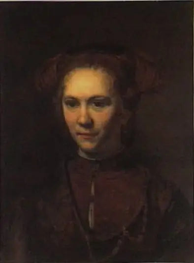 Reproduction du tableau « Portrait d'une jeune fille - Rembrandt » par Alpha Reproduction en peinture à l’huile