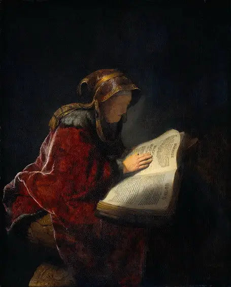 The Prophetess Anna - Rembrandt