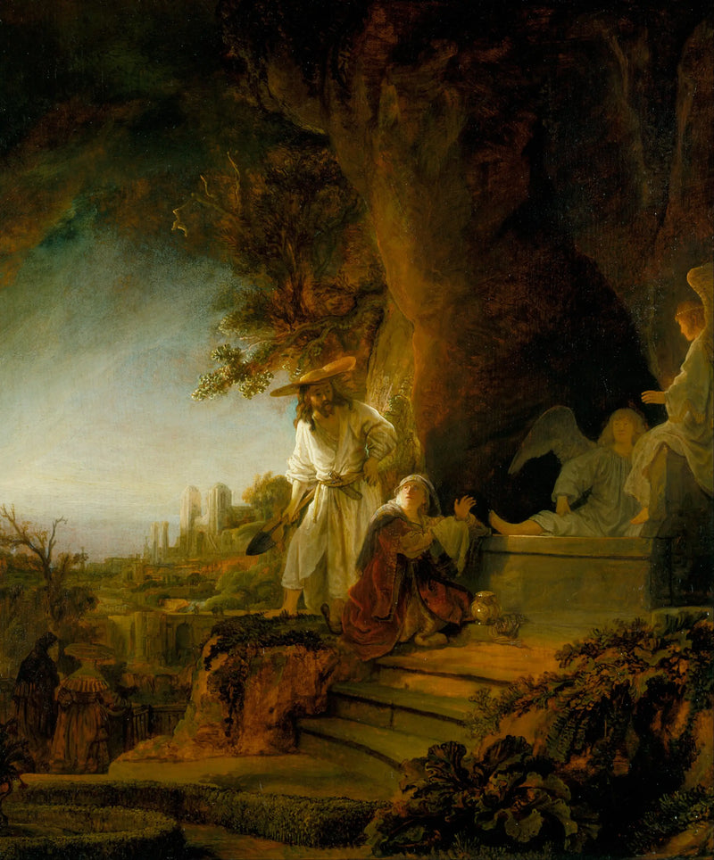 Christ Appearing as a Gardener to Mary Magdalene - Rembrandt