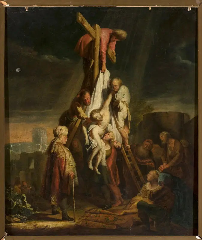 Descent from the Cross (Matthew 27:58–59; Mark 15:45–46; Luke 23:52–53; John 19:38) - Rembrandt