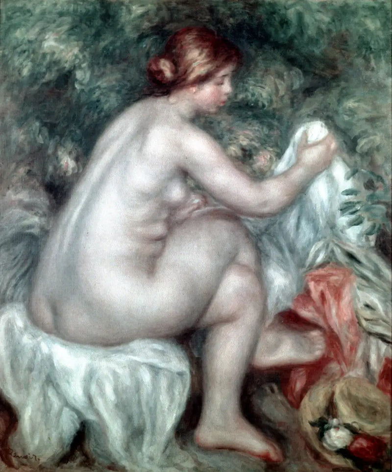Bather with Hat - Pierre-Auguste Renoir