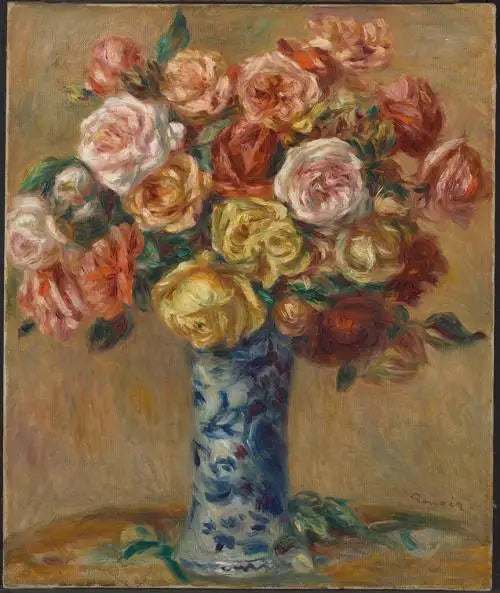 Flower Vase - Pierre-Auguste Renoir