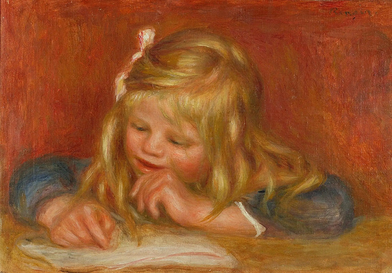Coco Reading - Pierre-Auguste Renoir