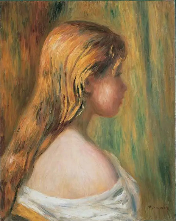 Head of a Young Girl - Pierre-Auguste Renoir