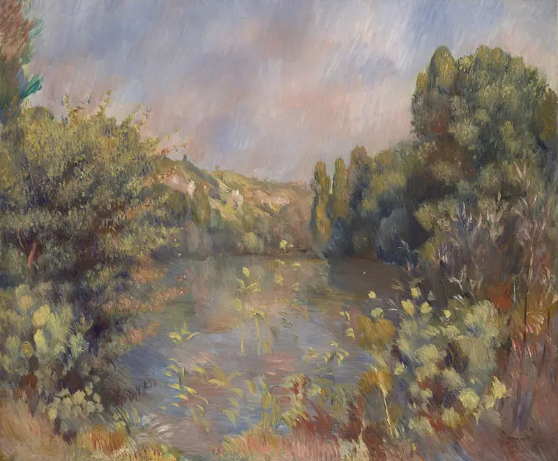 Landscape by the Lake - Pierre-Auguste Renoir