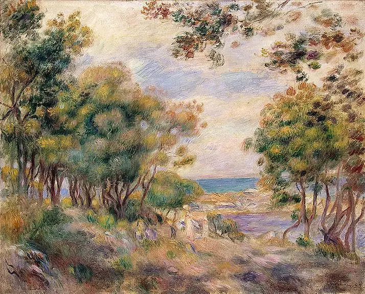 Landscape at Beaulieu - Pierre-Auguste Renoir