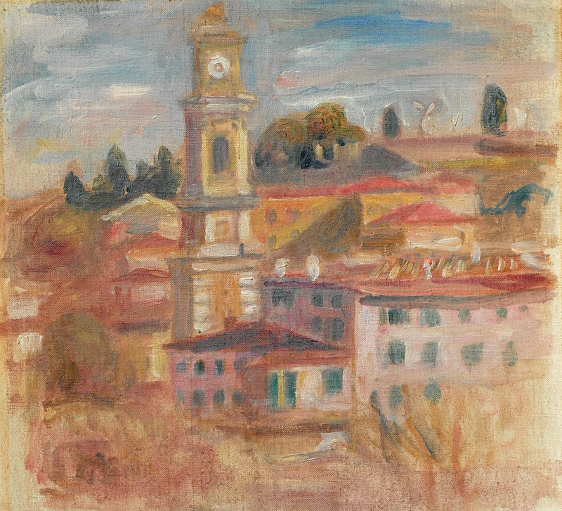 The Rooftops of Old Nice - Pierre-Auguste Renoir