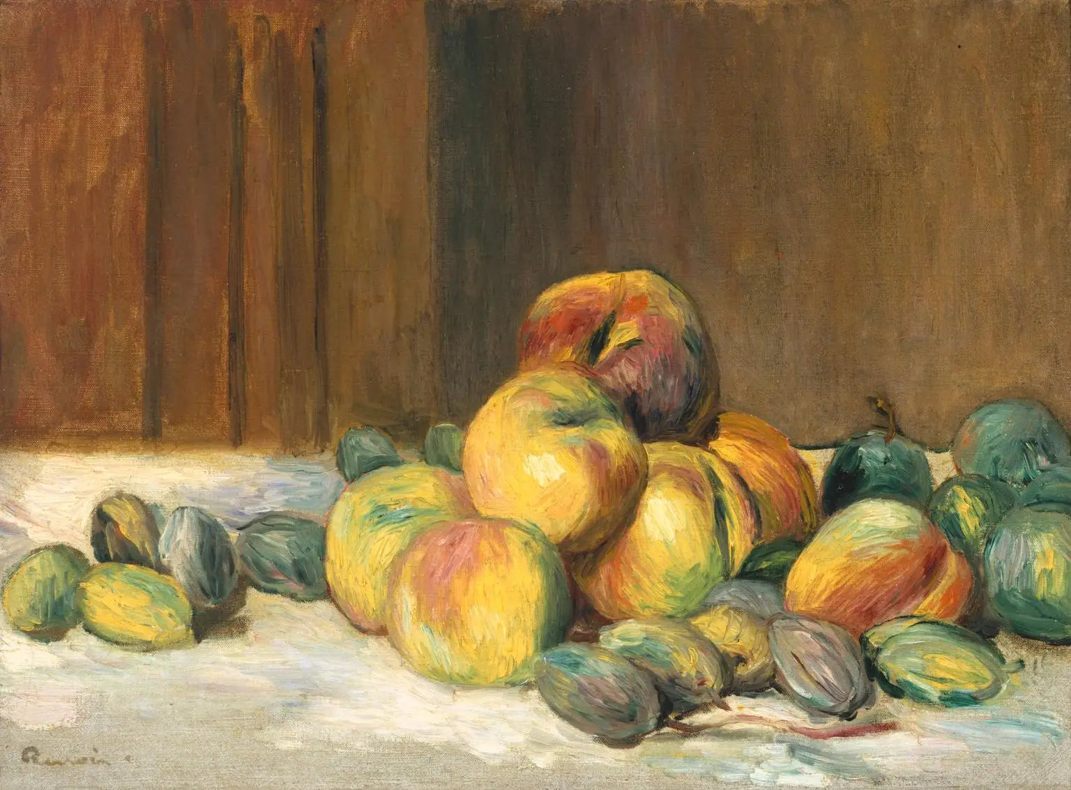 Reproduction du tableau « Pêches et amandes - Pierre-Auguste Renoir » par Alpha Reproduction en peinture à l’huile